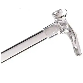 Lucite Cane - Left Handle Walking Cane with Contour Grip for Men and Women - Silver