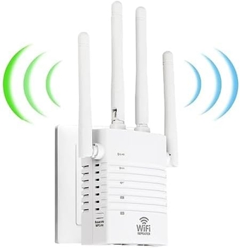 1200Mbps WiFi Extender, WiFi Range Extender Signal Booster up to 12880sq.ft and 105 Devices WiFi Amplifier WiFi Range Extender, WiFi Extenders Signal Booster for Home, Internet Repeater
