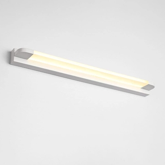 Minimalist Mirror Light Bathroom Vanity Lamps 14W LED Makeup Lighting Fixture Metal Wall Sconce, Modern Wall Lamps Mirror Front Lights Cabinet Mirror Lamps for Bath Toilet ( Color : White-6000k )