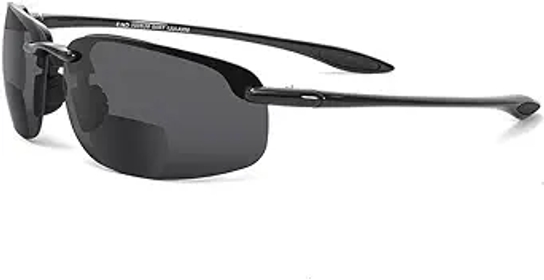 Bifocal Sunglasses for Men women, TR90 Frame Comfortable and Readers UV Protection 8001