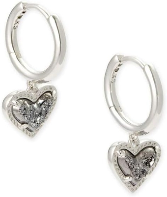 Ari Heart Huggie Earrings for Women, Fashion Jewelry