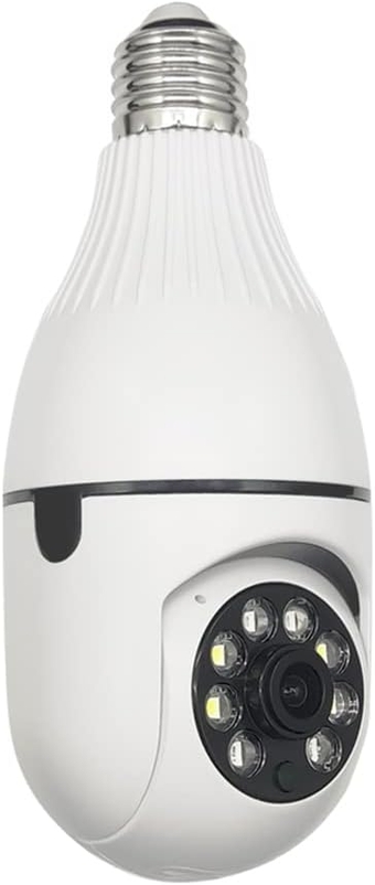 HD 2K 3.0MP Wireless PTZ Security Camera with E27 Light Connector, Motion Auto Tracking, 2 Way Audio, Spotlight Night Vision, ICSEE APP, WiFi Screw-in CCTV Camera