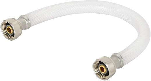 Eastman 24 Inch FIP Flexible Faucet Connector, PVC Supply Hose Line with Nickel-Plated Brass Nuts, 1/2 Inch x 1/2 Inch FIP, 48135
