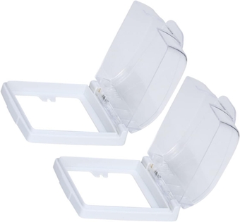 Outdoor Doorbell 2pcs Doorbell Protector Doorbell Splash Box Keyboard Doorbell Waterproof Shell for Door Access Doorbell Chime inside House Doorbell Rain Cover Switch