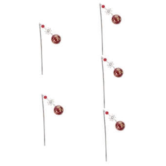 5pcs hair stick chinese hair fork Flower Hair Fork Hair Fork for Women vintage hairpin tassel hair pins hair for women Hair Chopsticks for Women Zinc Alloy classical bride cherry