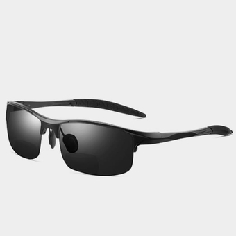 Polarized Bifocal Sunglasses Men's Reading Sunglasses Alloy Sport Computer Readers Half Frame Outdoor Fishing Eyewear