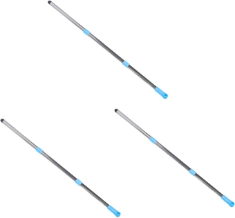 3pcs Combination Mop Rod Adjustable Mop Stick Spins Mop Handle Adjustable Mop Pole Extendable Mop Stick Dust Mop Handle Extendable Mops Handle Household Plastic Mop Head To Rotate