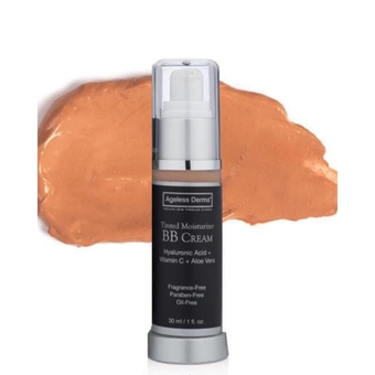 BB Cream Tinted Moisturizer Foundation with Hyaluronic Acid and Vitamin C. Made in USA
