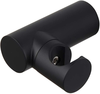 Powerful Shower Head,Round Shower Head Holder Brass Handheld Mounted Shower Bracket Holder Matte Black