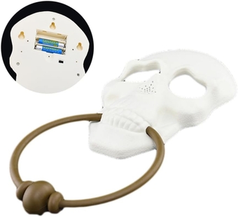 Haunted Doorbell LED decor Halloween Indoor Decorations Skull toy bar doorbell Tricky toys LED toys kids playsets Doorbell for Halloween indoor doorbell white diode child Battery