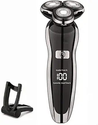 Head Shavers for Bald Men, Electric Shaver Washable Rechargeable Electric Razor Hair Clipper Cutting Shaving Machine for Men Beard Trimmer Wet-Dry Dual Use (Color : ZN8508-1 with LCD)