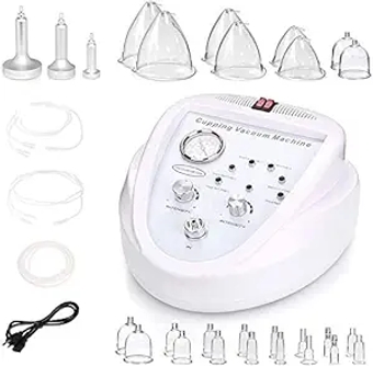 2021 Newest Vacuum Therapy Massage Machine Body Shaping Lymph Drainage Spa Skin Rejuvenation Massager Cupping-Therapy Sets, White, ‎14.2 x 13.8 11.9 Inch