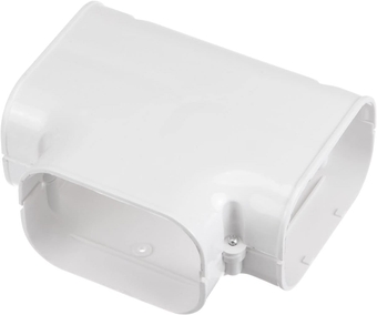 4" PVC Decorative Line Cover, Tee Elbow Tubing Parts Accessories for Air Conditioner Central AC Heat Pump, White