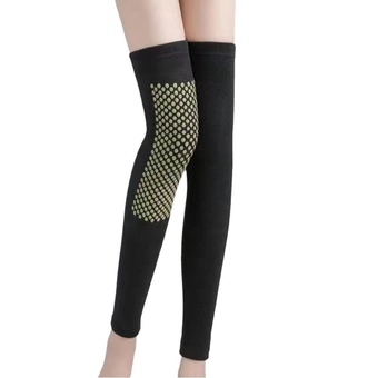knee brace Rodillera Autocalentable De Turmalina, Soporte De Ajenjo, Calentador De Rodilla Para Artritis Y Articulaciones, Invierno, 1 Par braces knee pain (Color : Black XXL, Size : China)