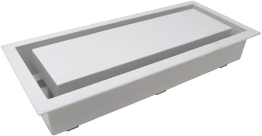 Drywall Lite Frame - Air Register (4x10 Inch), Satin White