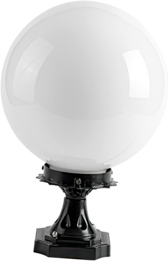 Ball lampshade lamp finials Deck Post Lights Fence Post Lights Dusk to Outdoor Post Light Outdoor lamp Post Light Fixture Fence Post Deck Lighting Electric White Decorate Aluminum