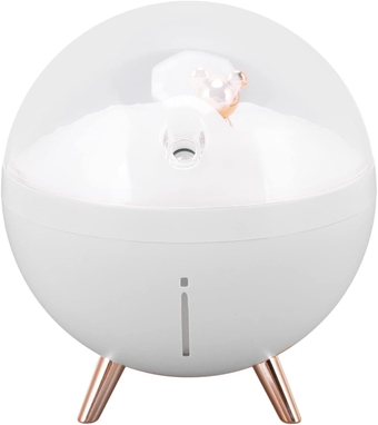 260ml Air Humidifier Silent Night Light Humidifier Travel Humidifiers Timing Power Off Small Humidifier Cool Mist Humidifier with Night Light(White)