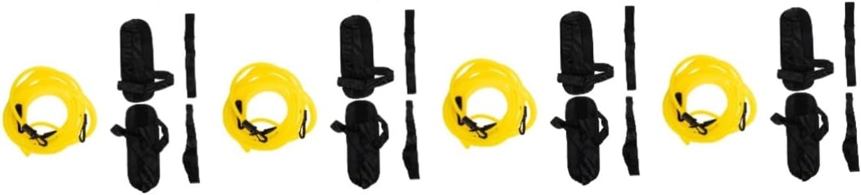 4 Sets Swimming Training Belt Resistance Band Pool Swim Training Leash Exercise Band Mens Gym Accessories Belts for Men Fitness Tube Bands Portable Man Trainer Elastic Band