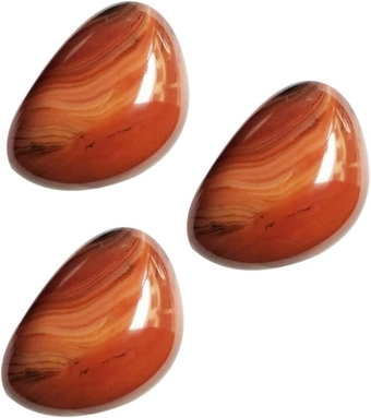 Healing Stone Sardonyx Pebble Stone Decor Premium Healing Crystals Kit Pebbles for Plants Decorative Gravel Stones Crystal Agate Plant Decor Irregular Agate Stone Handle to Heal