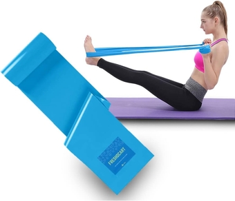 FDCB2 Rubber Strap Exercise Resistant Band Yoga Streching Rubber Belt 1.5 Meter for Workout, Yoga, Home Gym Exercise, Men, Women Multicolor Pack of 1