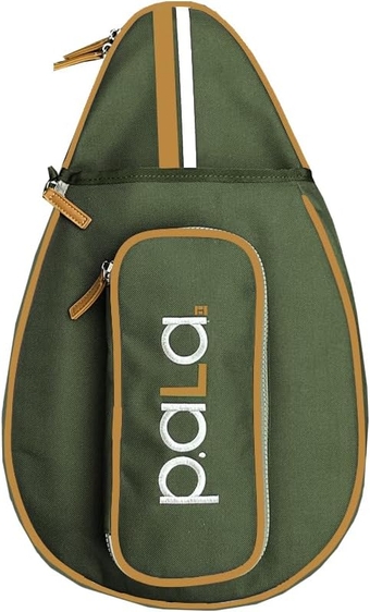 Green Pickleball Bag for Men and Women - Tennis Padel Sling Bag Backpack - Also for Padel, Racquet ball, Squash & Tennis with fence hook