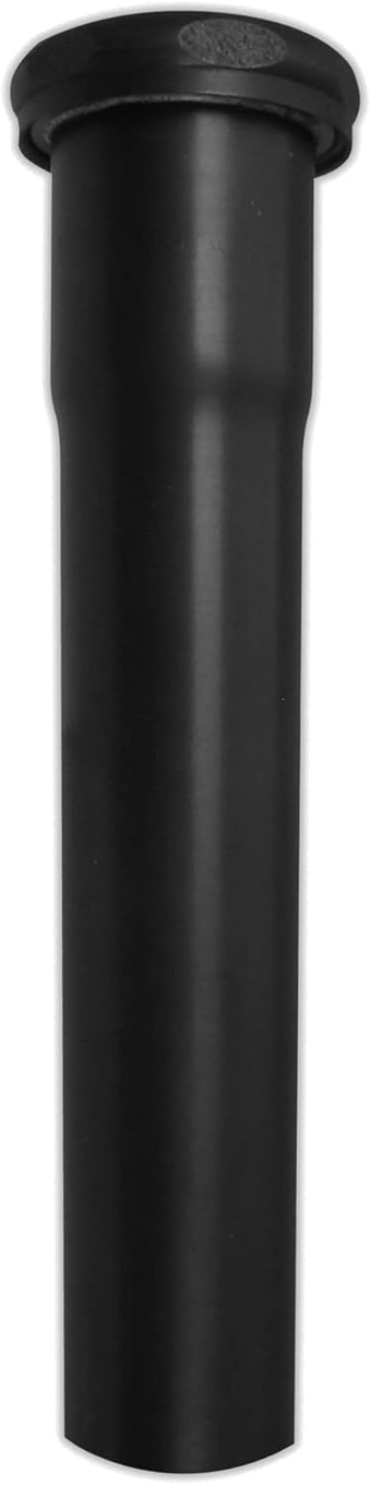 D420-25-62 1-1/4" x 8" Slip Joint Extension Tube, Matte Black (25-Pack)
