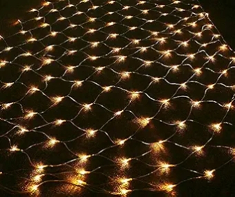 4ftx6ft 120-LED 12V Outdoor Waterproof Warm White Net Lights - Integrates with Low Voltage Landscape  Systems (Product is not Compatible with Standard Household Electricity @120V)
