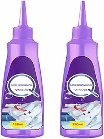 Active Enzyme Laundry Stain Remover - White Shirt Guardian, Garment Stubborn Stain Cleaner Oil Remover, Clothes Stain Remover, Clothing Quick Laundry Dry Cleaner (2-PCS)