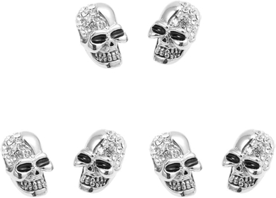 3 Pairs Skull Earrings Rhinestone Stud Earrings Vintage Earrings Halloween Jewelry Halloween Earrings Ear Jewelry Gothic Earrings Post Earrings for Women Miss Pendant Full Diamond