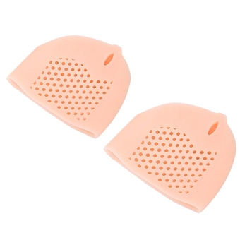 1pair Soft Silicone High Heel AntiSlip Shoe Pads Protect Pain Relief Foot Care Bunion Corrector Half Yard Bearing (Skin Color)