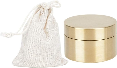 decrotive pill boxes + Brass Mini Pill Container, Outdoor Round Shape Box Metal Jewelry Sealed Container Proof Coin Storage (M) for Use