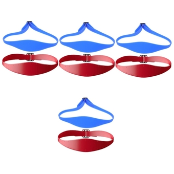 8 pcs blue headband men's headbands mens shaving adjustable haircut guide neckline shaving template hair cutting guide silicone hair trimming guide fade guide tool shave man aldult