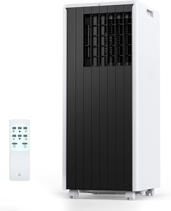 8,000 BTU Portable Air Conditioner with Dehumidification Function and Air Cooler Fan, 24-Hour Timer,Remote Control,Sleep Mode, Window Mount Kit