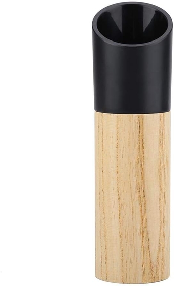 Salt Pepper Mill Sets Wooden Safe Manual Pepper Grinder Grinding Tool Household (Black)