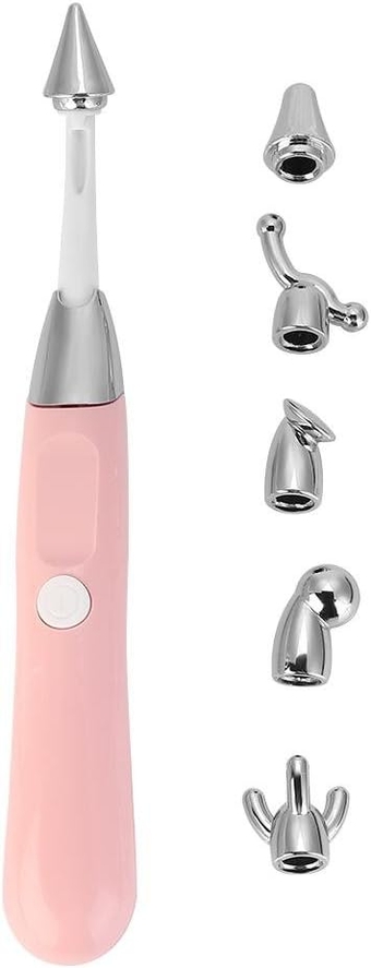 6 in 1 Facial Massager Electric Beauty Bar Anti Wrinkle Tighten Skin Massage Tool Anti Age Massage Pen Kits for Face Eye Nose Body Skin Care Face Lift