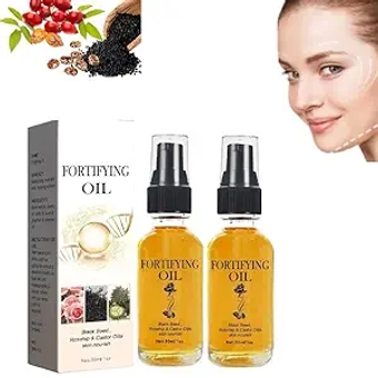 Castor Oil Black Seed Oil Rosehip Oil Face Serum, Lalena Rosehip Oil Black Seed Oil and Castor Oil Face Serum, Lilinas Castor Oil Black Seed Oil Rosehip Oil Face Serum, Collagen Boost Anti Aging（2pcs)