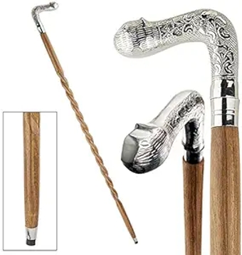 Animal Menagerie Chrome-Plated Walking Stick Collection: Cat