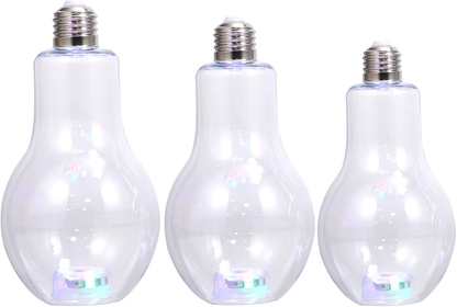 Plant Container Light Bulb Bottles- 1 Set of Colored Light Bulb Bottles, Light Bulb Water Bottle Light Bulb Vase Light Bulb Jar DIY Micro Landscape Ornament Micro Landscape Light Bottle
