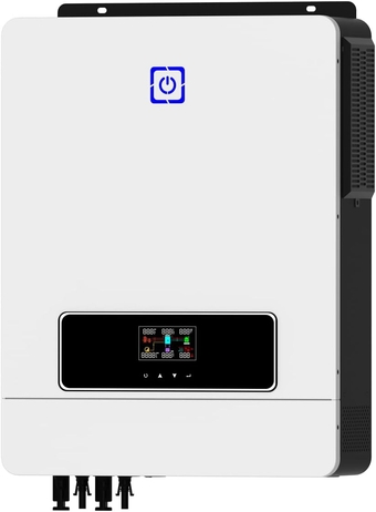 Y&H 8.2KW On/Off Grid Solar Hybrid Inverter Built-in 160A Charge Controller PV Max 500V Input DC48V to AC230V Pure Sine Wave Inverter for Home Energy Storage RV Shed Off-Grid System