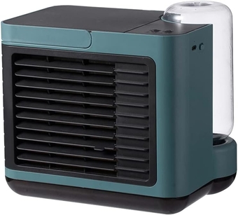 Portable Air Conditioner,Portable USB Rechargeable Home Office Silent Anion Cooling Fan Mini Air Conditioner Fan for Home, Office, Bedroom, Travel Green 7.48" x 5.98" x 6.29"