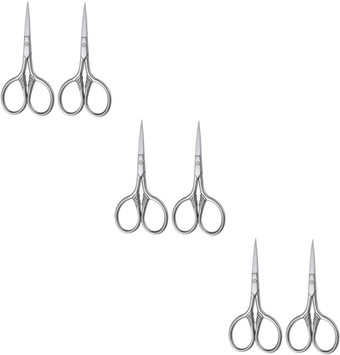 6 Pcs Beard Clippers for Men Grooming Shears Beards Mens Beard Nose Hair Clippers for Men Beard Scissors Beard Trimming Scissors Mustache Scissors Cut Beard Make up Miss
