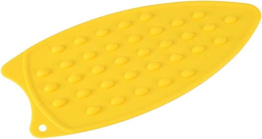 Silicone Iron Rest Pads Multipurpose Iron Hot Resistant Mat for Protecting Your Table During Ironing, Silicone Rest Pad for Ironing Board, Heat Resistant Protective Pad (YELLOW)