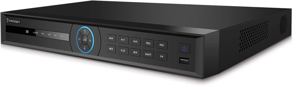 4K NV4208E-AI 8-Channel AI NVR (8-Port PoE) Smart NVR, Facial Recognition, Facial Detection & Vehicle Detection - Supports 8 x 4K IP Cameras, Supports up to 2 x 8TB Hard Drives (Not Included)