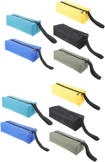 10 Pcs Zip Tool Bag Toiletry Carry Tool Storage Case Small Bag Cosmetic Makeup Case Small Tool Bag Tote Tool Pocket Makeup Bag Screwdriver Portable 600d Oxford Cloth Travel