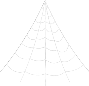 Giant Triangular Spider Web Prop Haunted House Prop Airplane Wind Sock Camping Gas Tank Protector Spooky Spider Web Halloween Decor Newborn Socks Triangle White Toy