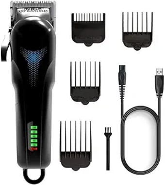 Hair Clippers for Men, Professional Electric Barber Powerful Hair Clipper for Men Hair Trimmer Rechargeable Hair Cutting Machine Hair Cut Taper Lever