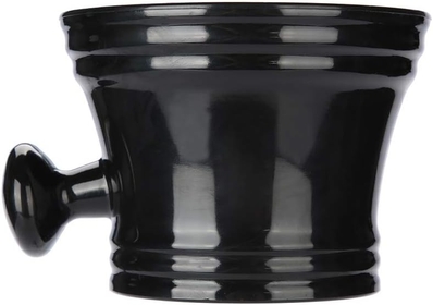 Plastic Shaving Soap Bowl Portable Foam Shaving Soap Cream Bowl for Men Shaving Hot Shave At Home Daily (Black)