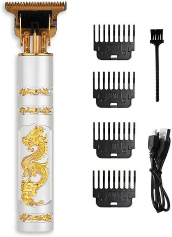 Hair Clippers for Men, Rechargeable Hair Clipper for Men Barber Professional Hair Machine Shaving Haircuts Trimmer Beard Cordless Clipper Body Trimmer (Color : Dragon and Phoenix)
