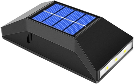 1pc Solar Garden Light Solar Fence Light Solar Wall Lamp Outdoor Led Solar Lights Solar Light Outdoor Solar Deck Light Outdoor Lamp Decor Led Flood Night Light Pp Household