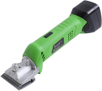 450W Cordless Horsehair Shears Rechargeable Grooming Clippers Scissor Electric Shearing Machine Haircut Trimmer for Shaving Fur Wool in Horse Dogs Cattle Camel Or On Animals in Heavy Coats Red